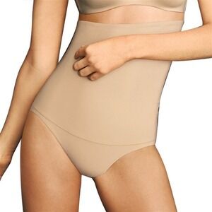 NWOt Flexees Fat Free Dressing Hi Waist Brief Panty Shaper 1854 LG #79819